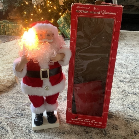 Christmas display figure Christmas Santa with light electrical motion mode decor - Picture 6 of 8
